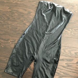 Pleather Tube jumpsuit